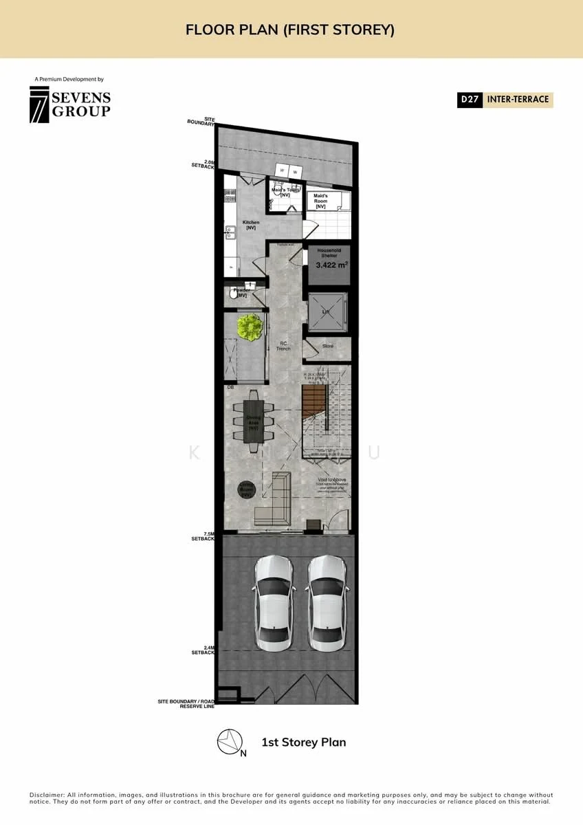 First storey floor plan